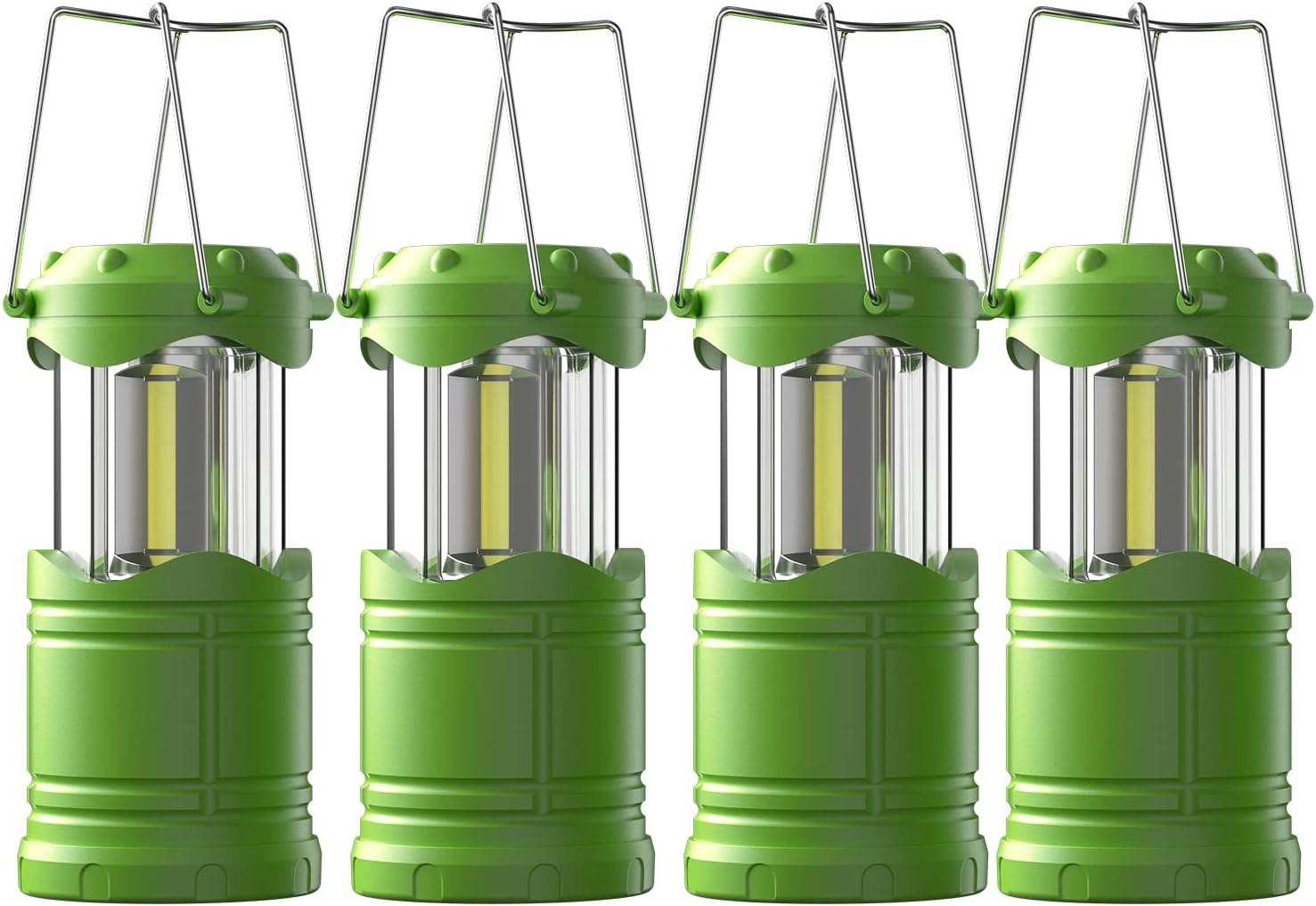 Outdoor Power Products - 4-Pack LED Camping Lantern, Portable Collapsible
