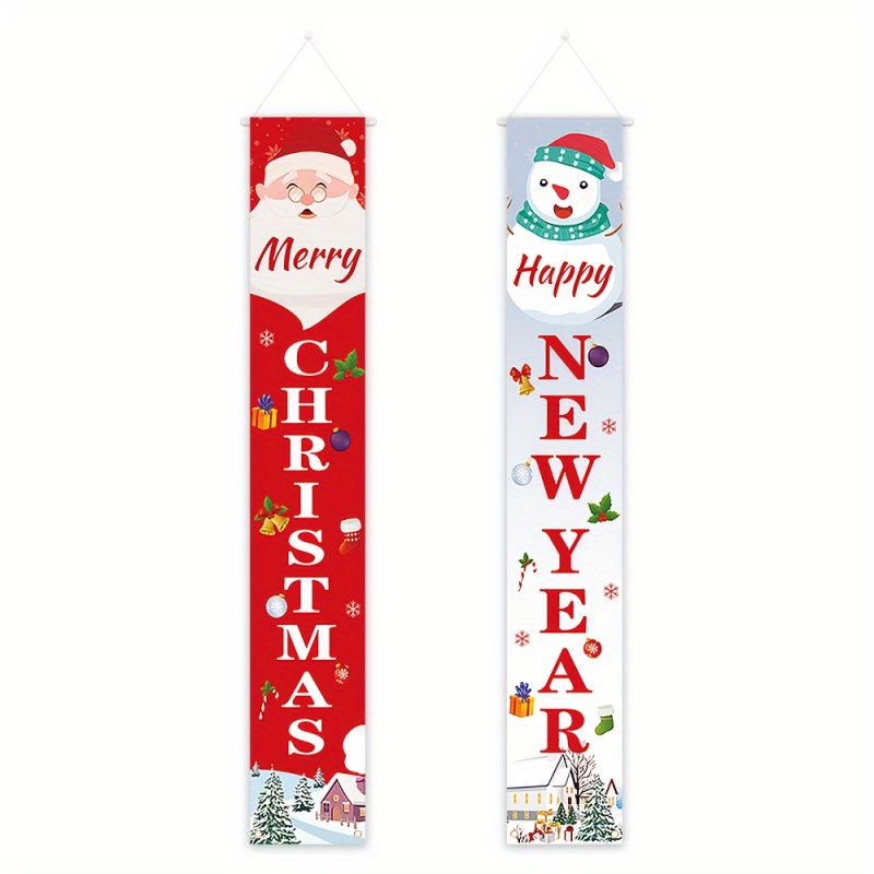Outdoor Power For Wedding - 1pc2D flat, Merry Christmas porch banner