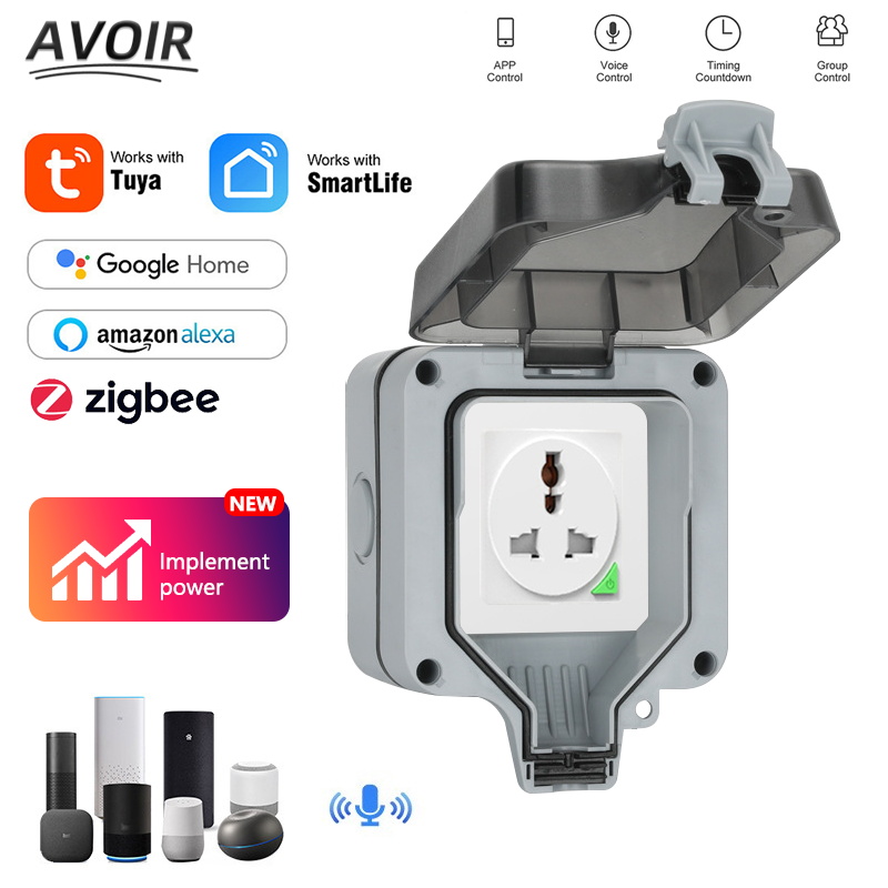 Outdoor Power Outlet Waterproof - Avoir Wifi Smart Socket IP66 Waterproof