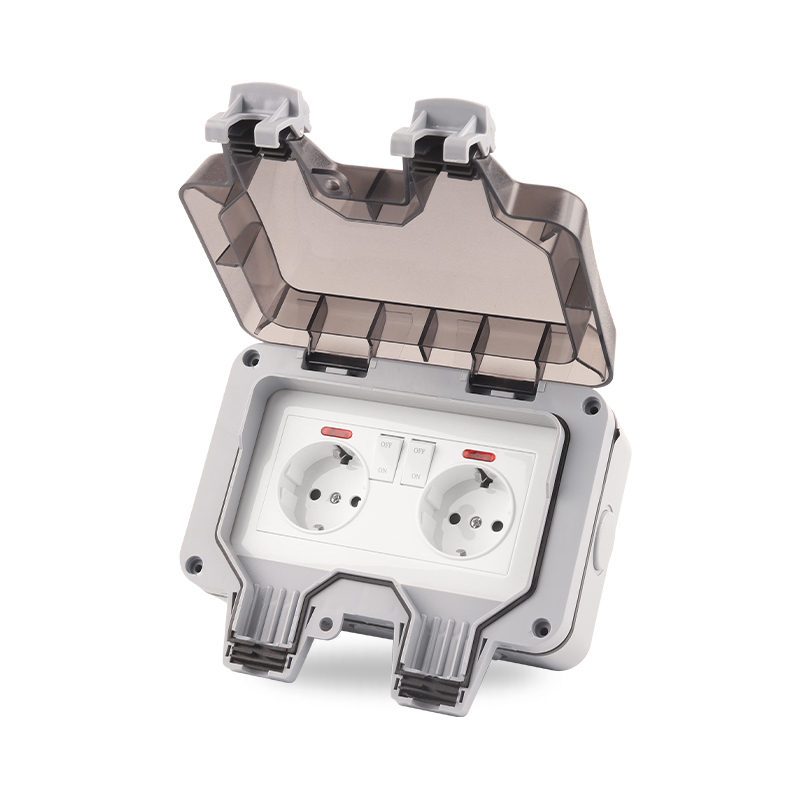 IP66 EU Germany Standard Water - đánh giá và giá Outdoor Power Outlet Waterproof