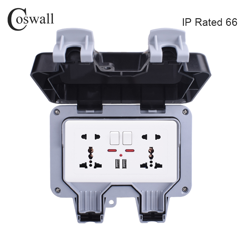 Coswall IP66 Weatherproof Wate - đánh giá và giá Outdoor Power Outlet Waterproof