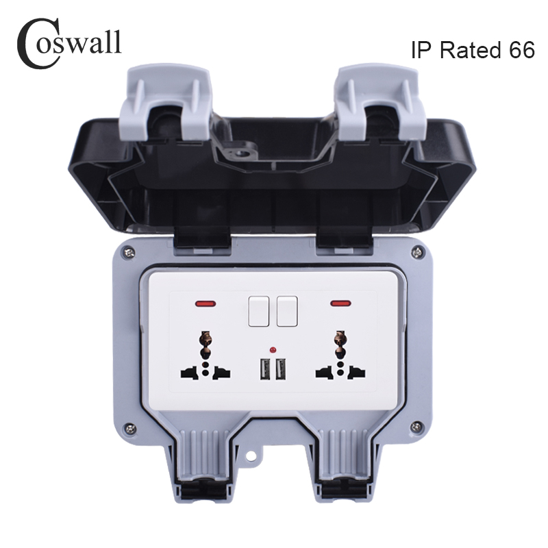 Coswall IP66 Weatherproof Wate - đánh giá và giá Outdoor Power Outlet Waterproof