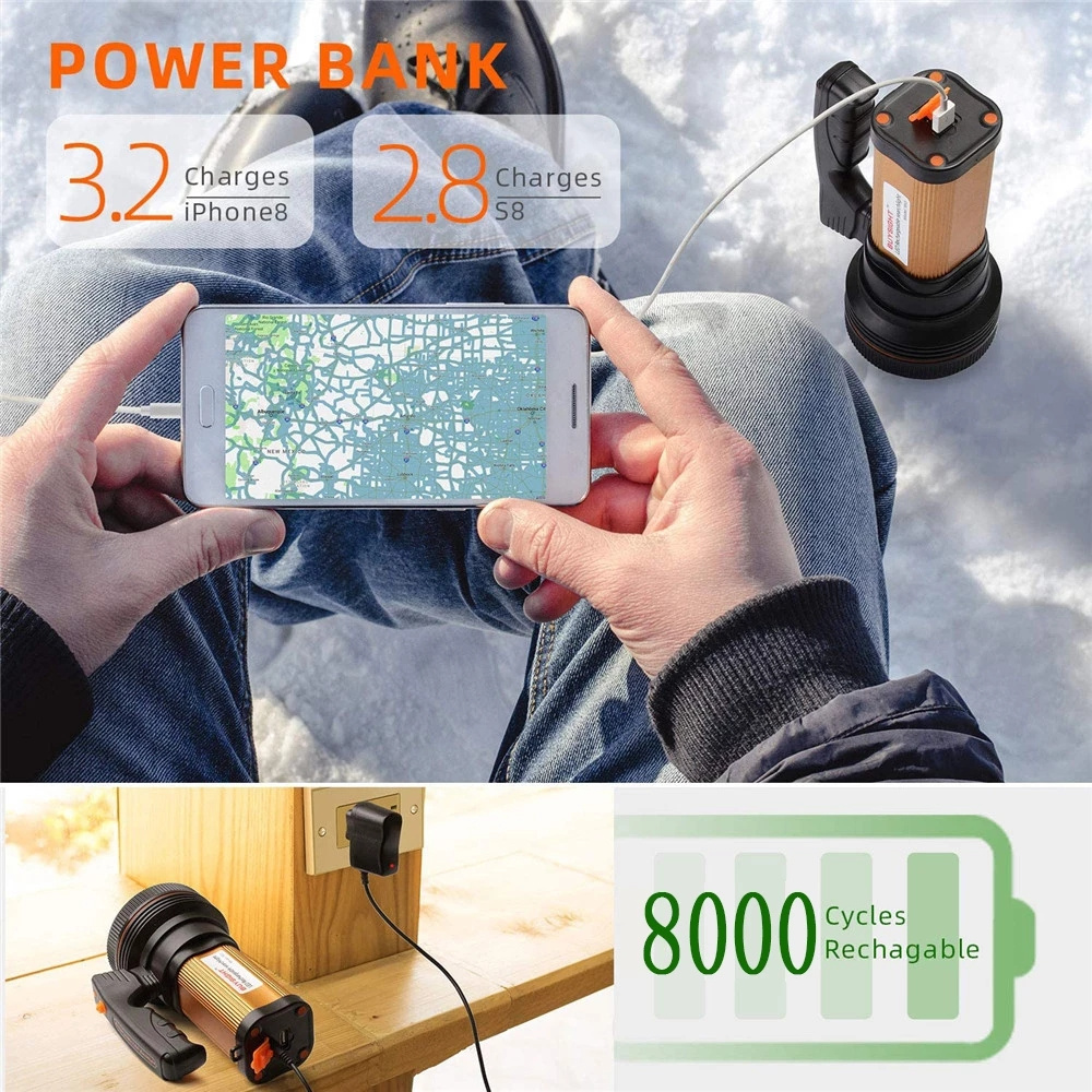 150W Powerful Flashlight 50000 - đánh giá và giá Outdoor Power Meter Bike