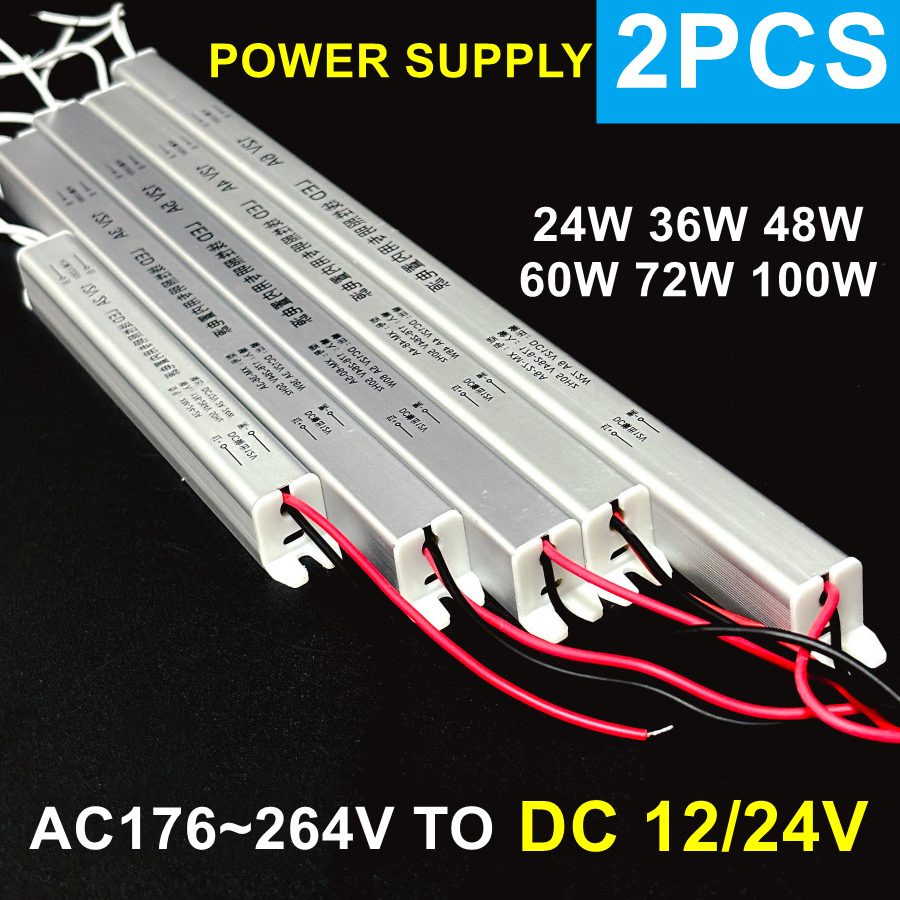 2~1PCS 12V 24V Strip Power Sup - đánh giá và giá Outdoor Power Transformer