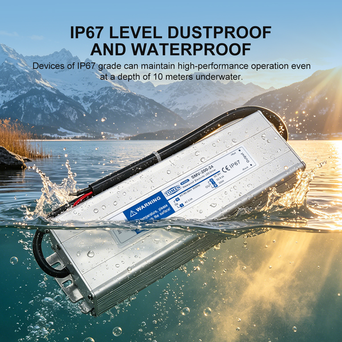 TOMZN 200W Waterproof LED Driv - đánh giá và giá Outdoor Power Transformer