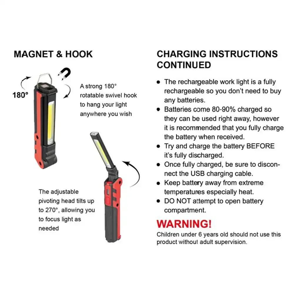 Dimmable COB LED Work Light US - đánh giá và giá Outdoor Usb Power Bank