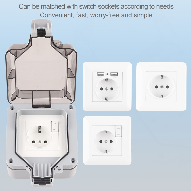 IP66 Outdoor Weatherproof 16A  - đánh giá và giá Outdoor Power Outlet Waterproof