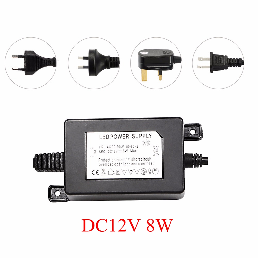 IP67 Waterproof DC12V 8W Trans - đánh giá và giá Outdoor Power Transformer