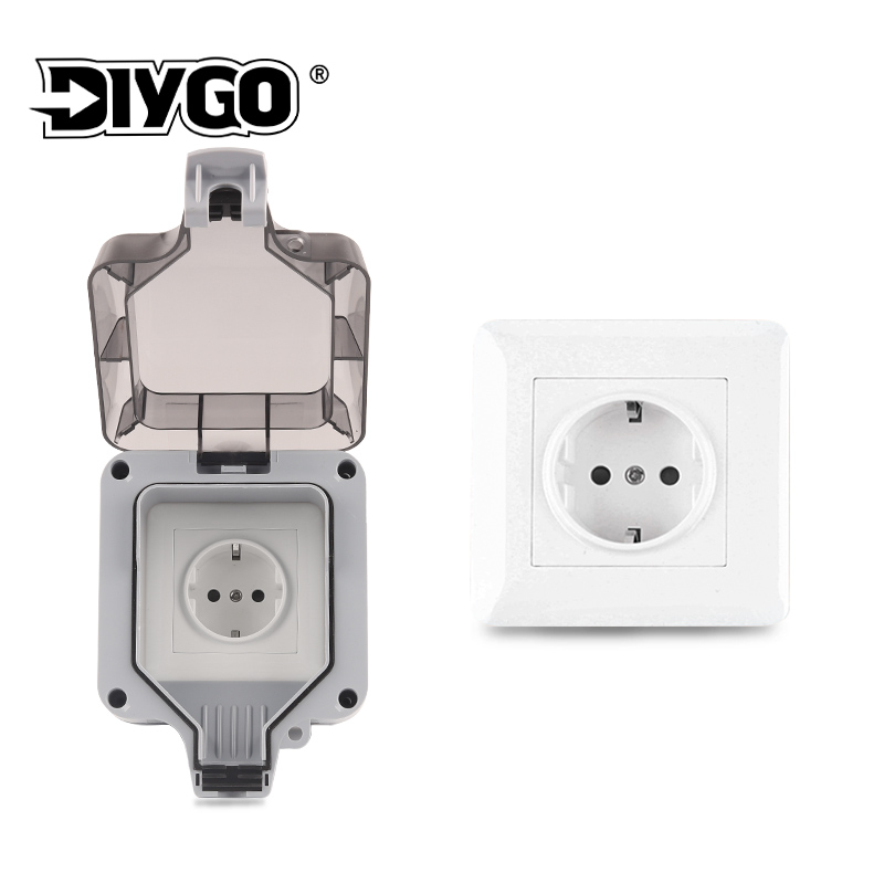 IP66 Outdoor Socket Wall Plug  - đánh giá và giá Outdoor Power Outlet Waterproof