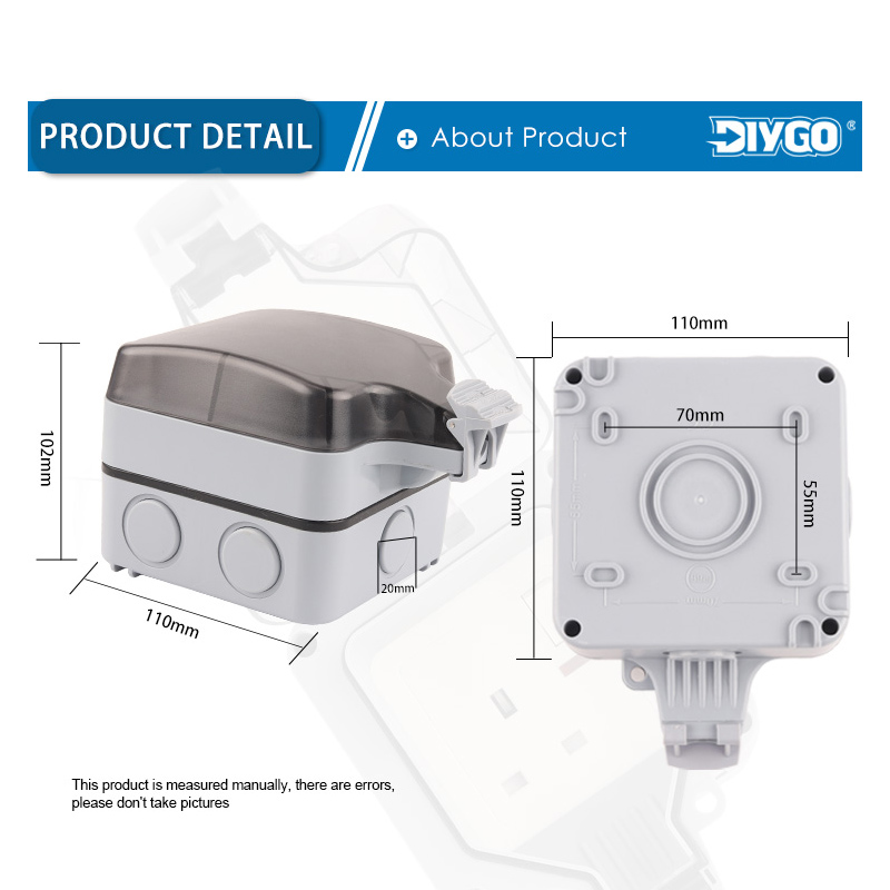 IP66 Outdoor Socket Wall Plug  - đánh giá và giá Outdoor Power Outlet Waterproof