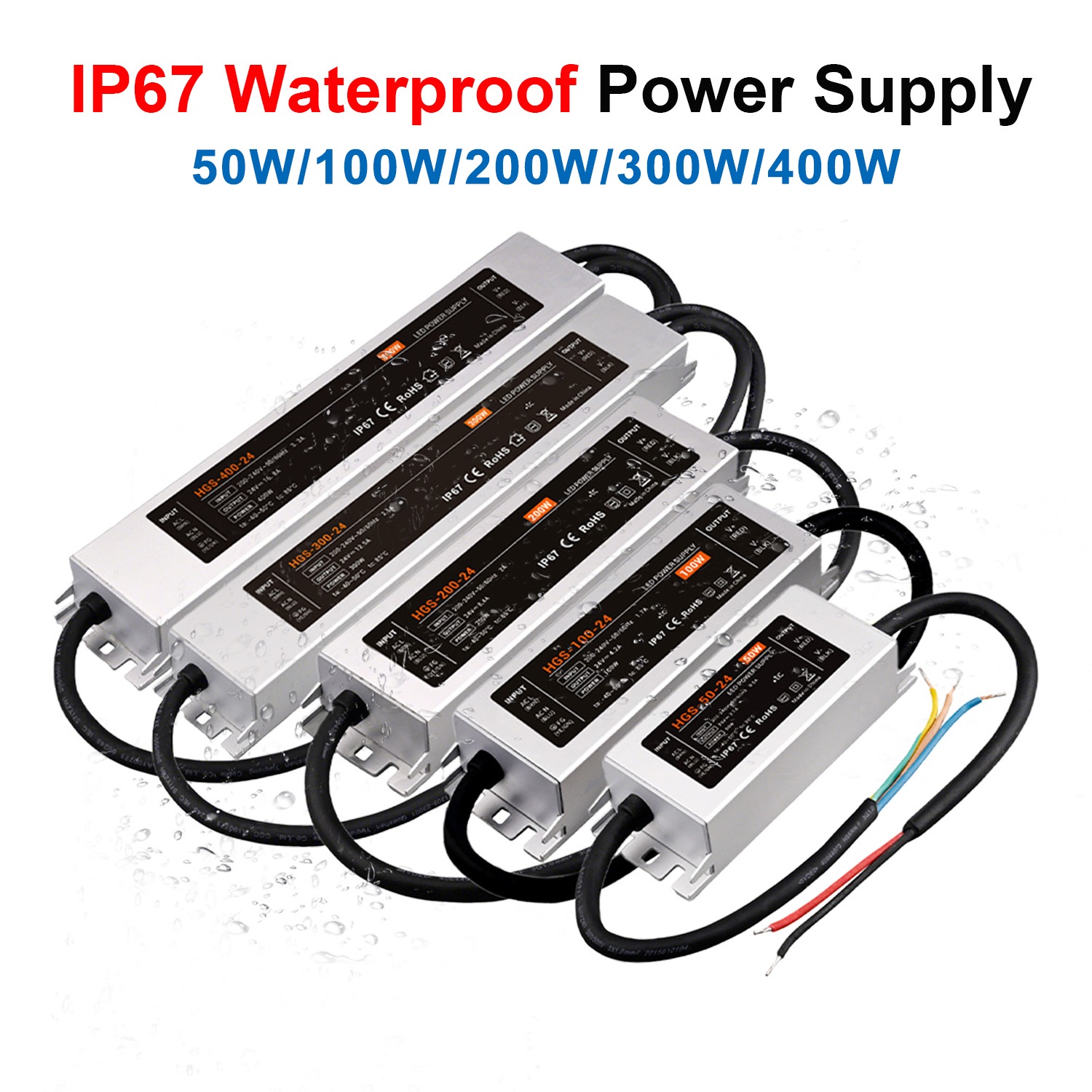 IP67 Waterproof LED Driver AC  - đánh giá và giá Outdoor Power Transformer