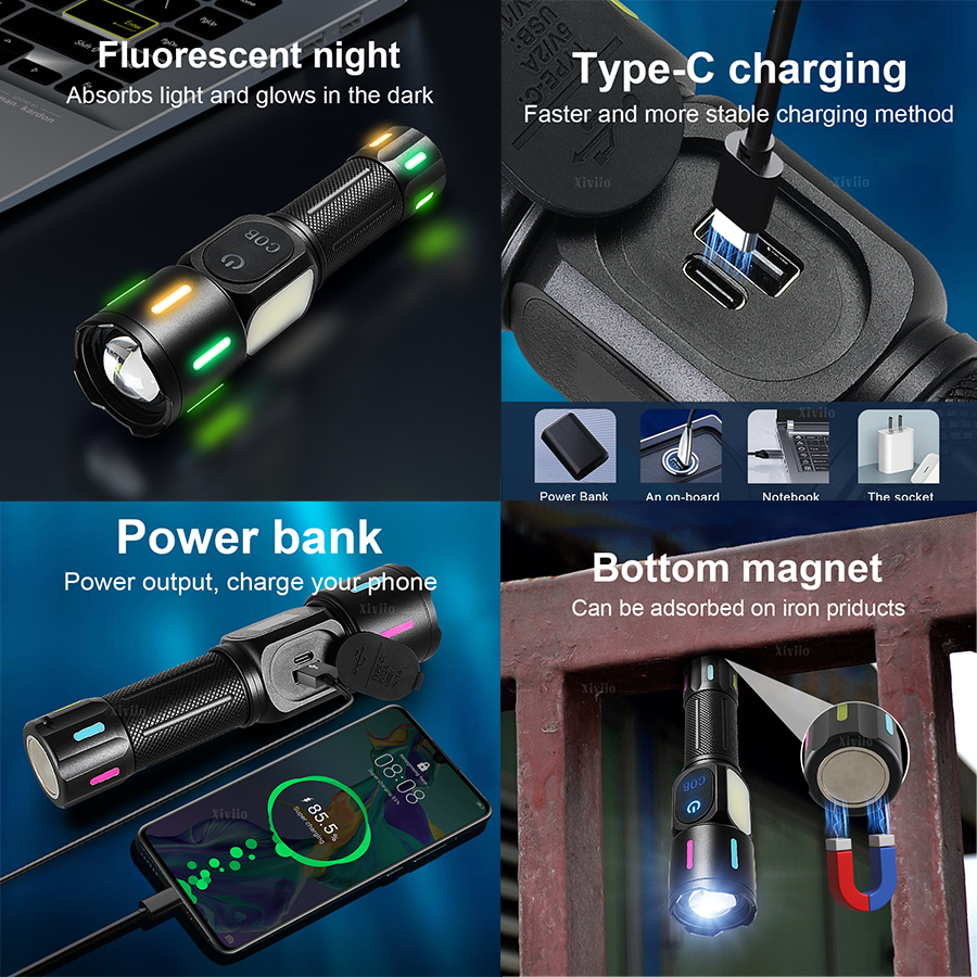 78000000LM LED Flashlight Whit - đánh giá và giá Outdoor Power Meter Bike