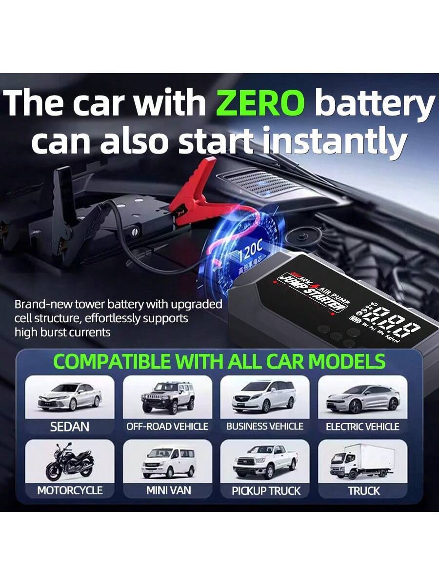 12V 8000A Portable Smart Jump  - đánh giá và giá Outdoor Usb Power Bank
