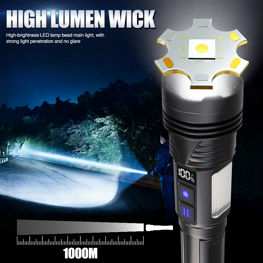 Powerful LED Handheld Flashlig - đánh giá và giá Outdoor Usb Power Bank