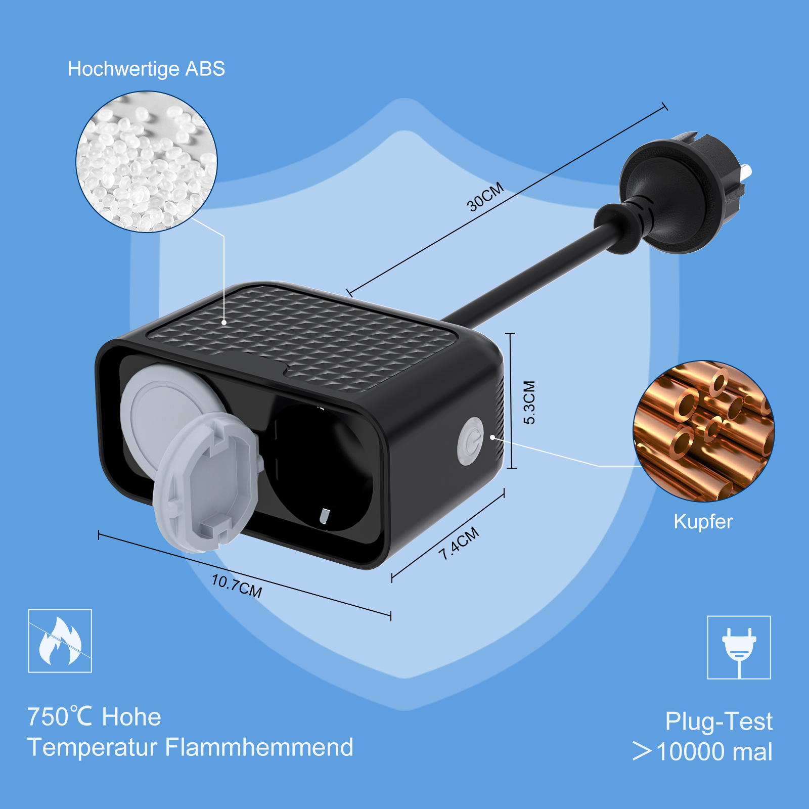 Eu WIFI smart outdoor power so - đánh giá và giá Outdoor Power Outlet Waterproof